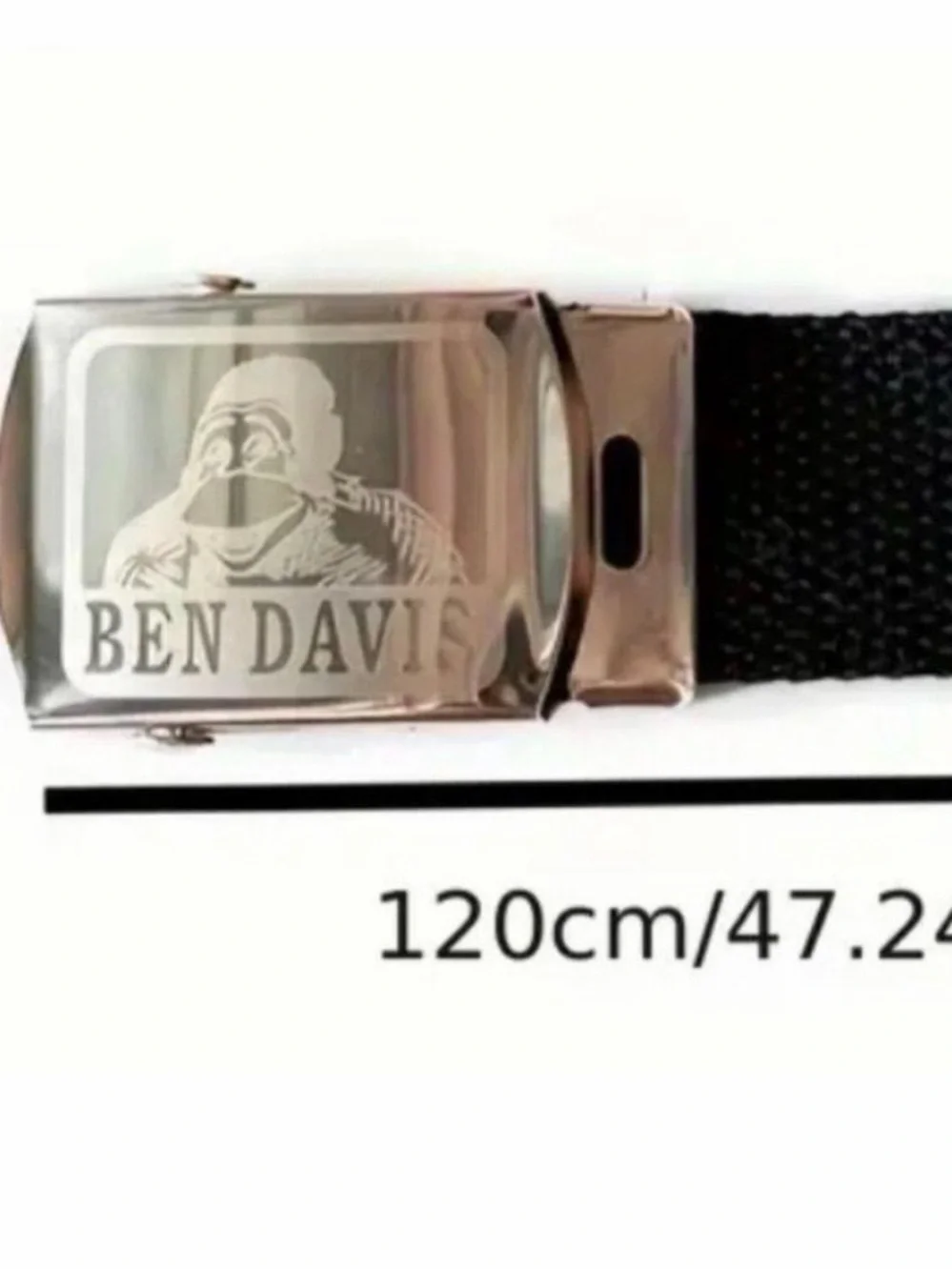 Navy blue Ben Davis cotton web belt